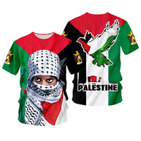 Fitspi Palestine T-shirt en gros 3d imprimé T-shirt livraison directe fournisseur de t-shirts personnalisés de Chine