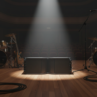 Speaker Pasif Profesional Seer SLA-8C High SPL 128dB, Kabinet Kayu Birch Plywood 15 yang Tahan Lama untuk Pertunjukan Langsung, Konser, dan Lainnya, Bergaransi
