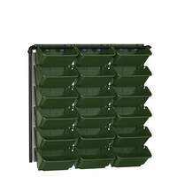 Petit pot de plantation mural vertical en plastique écologique pour extérieur, bac de jardinage en forme de jardinière pour la maison