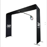 YPT 360 Photomaton suspendu en alliage d'aluminium avec télécommande Bluetooth/USB/Wi-Fi, impression instantanée, garantie de 2 ans, compatible Smartphones et Appareils Photo Reflex