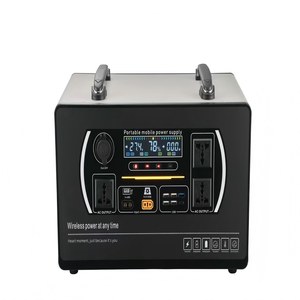 สถานีไฟฟ้าพกพา 2048Wh แผงโซลาร์เซลล์ AC/DC/USB MPPT ไฟฉาย ชาร์จไร้สายในบ้าน ชาร์จในรถยนต์ คลื่นไซน์บริสุทธิ์ 2000W สำหรับ AU/US/EU - Product Image 4