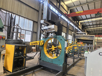 Machine de soudage de cages à poteaux de 12 m de long avec robot de soudage automatique