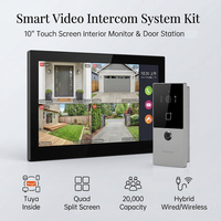 Sistema de Videoportero IP PoE Hiwink con Lector de Tarjetas IC, Cámara HD de 2MP y Estación Exterior para Apartamentos y Villas