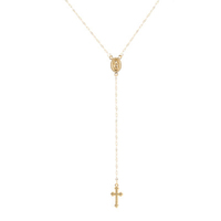 2024 nouvelle mode Vintage chrétien croix bohême religieux chapelet pendentif collier pour femmes charme bijoux cadeaux
