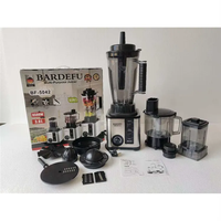 Mixeur 6-en-1 Multifonctionnel BARDEFU, Hachoir à Viande, 3L, 9500W, en Acier Inoxydable, Mixeur et Centrifugeuse Robuste