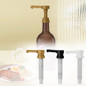 Dispensador de Salsas de Plástico con Bomba para Botellas de Condimentos de Grado Alimenticio, para Restaurantes, Contenedor para Ketchup, Mostaza y Sirope - Product Image 1
