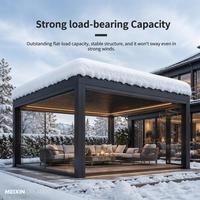 Véranda préfabriquée MEIXIN quatre saisons en aluminium et verre pour patio et jardin, avec dimensions personnalisées