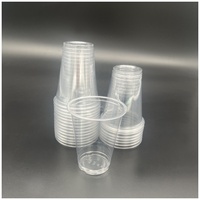 Tasse en plastique jetable claire H91201-1 de l'ANIMAL FAMILIER 7oz de catégorie comestible pour le jus de boisson