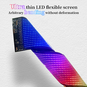 شريط أضواء <span class=keywords><strong>LED</strong></span> ذكية بكسل Feican شاشة عرض نصية ذاتية الصنع RGBIC K IP67 مقاوم للماء تحكم صوتي اتصال USB ROHS بلاستيك - Product Image 5