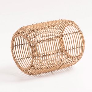 Xuheng Imitation Rattan Woven Lampshade Round Chocolate Pendant Light For Hotel Teahouse Restaurant <b>Decorative</b> <b>Lighting</b> - Product Image 3
