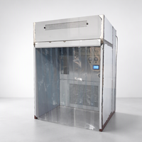 Cabine à flux laminaire avec système d'air de retour indépendant et structure à montage rapide pour zones de travail électroniques et optiques propres