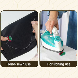 Patchs brodés personnalisés à coudre ou thermocollants mignons : fraises, cerises, citrouilles d'Halloween, hamburgers, frites - Product Image 5