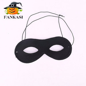 Black Half <b>Face</b> Eye Mask For Halloween Costume Zorro <b>Cloth</b> Mask Adult Children - Product Image 5