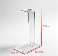 Support d'écouteurs en acrylique transparent de haute qualité, sur mesure, livraison rapide, bords lisses, fabrication en usine