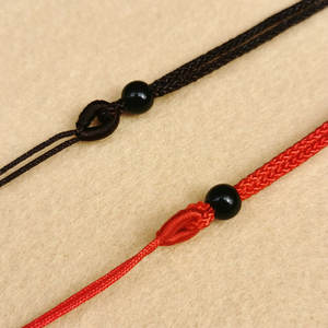 สร้อยคอเชือกหนางานประดิษฐ์ทำด้วยมือแบบเรียบง่ายจี้หินอาเกตคริสตัลสร้อยคอเงิน - Product Image 1