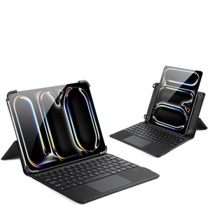 Funda Universal para Tablet con Teclado, Teclado Inteligente Externo para Tablets, Retroiluminación de 7 Colores, Soporte Ajustable para Huawei iPad - Product Image 1