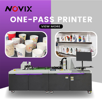 Impresora de Inyección de Tinta Industrial de Una Sola Pasada Renovix con Cabezal de Impresión A3 y Alimentación Automática para Vasos de Papel y Embalajes