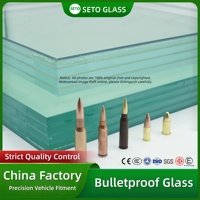 Pare-brise de voiture en verre pare-balles de la marque SETO avec structure laminée haute résistance, garantie de 5 ans, provenant d'une usine chinoise