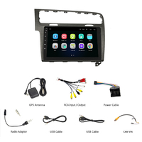 Autoradio Android 11 pour VW Volkswagen Golf 7, navigation GPS, Carplay sans fil, écran tactile 10 pouces, lecteur DVD, unité principale stéréo