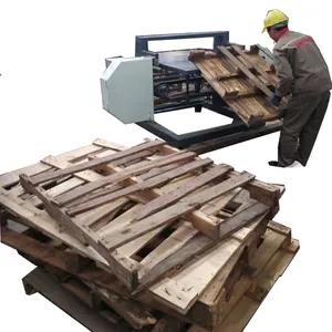 Aserradero de desmontaje de palés de madera de alta calidad y bajo precio, máquina de reciclaje de división de corte de palés de madera