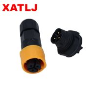 XATLJ M16 série 2 + 3 2 + 4 Core connecteur étanche à verrouillage rapide 10A CE ETL UL94V-0 pour mâle femelle bout à bout pour PCB FPC puissance