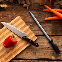Acier à aiguiser de haute qualité Nuoten, tige d'affûtage pour couteaux, aiguiseur de couteaux en acier