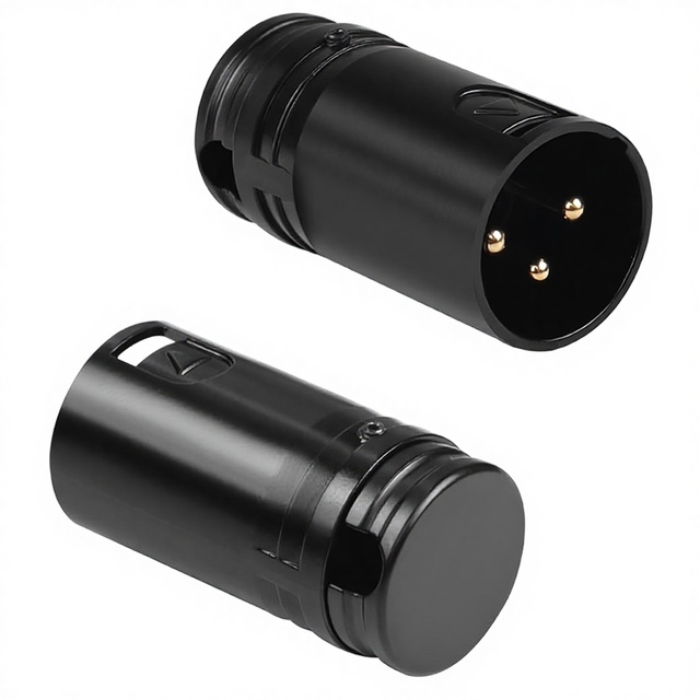 Black Shell Gold Plated 3Pin XLR Male Solder Connector Compact Right Angle XLR Audio Plug Low Profile XLR Cable Corner