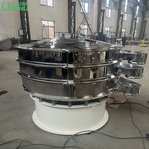 Sanli in acciaio inox circolare vibrante setacciatrice macchina fabbrica diretta motore lavorazione alimenti separazione delle particelle - Product Image 2