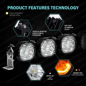 Thanh đèn LED siêu sáng 32 inch 12V, ghép nối mô-đun, dùng cho xe tải, xe UTV Maverick X3, ô tô, đèn chiếu sáng địa hình 4x4 - Product Image 3