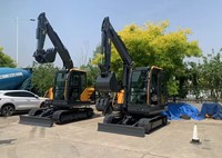 Machine de terrassement de type chenillé efficace HX60G, bonne capacité de franchissement pour les travaux d'ingénierie et de drainage sur les pentes