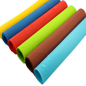 Tappetini da forno <span class=keywords><strong>in</strong></span> <span class=keywords><strong>Silicone</strong></span> di grandi dimensioni 40x30cm ad alta temperatura con cuscinetti quadrati di 5mm di spessore per il tavolo da pranzo per barbecue da cucina - Product Image 3