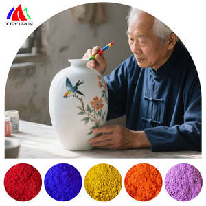 สีเซรามิกทนความร้อนสูงกระเบื้องผนังภายนอกเต็มตัวเคลือบด้วยเซรามิคผงสีและสีย้อม - Product Image 1