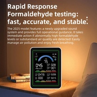 Détecteur de dioxyde de carbone WiFi 10 en 1, détecteur de PM2.5, détecteur de formaldéhyde, température et humidité de l'air intérieur