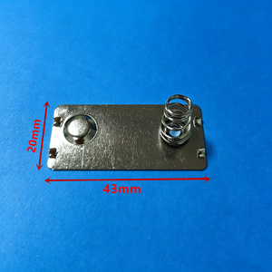 Contact de batterie industrielle AA de 7e taille, ressort positif/négatif en laiton et pièce conductrice en cuivre pour équipement électronique - Product Image 1