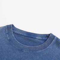 Camiseta de Hombre Estilo Urbano Personalizada 100% Algodón Lavado al Ácido Vintage Lisa con Estampado Digital Transpirable Oversize Tallas Grandes Estampado de Leopardo Hip