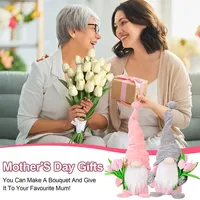 Poupées en peluche Tulip Rudolph, jouets de décoration pour la maison, cadeau de Noël ou de la Saint-Valentin, figurines de bureau, ornements, poupée sans visage