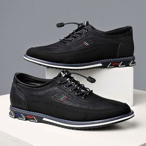 Waterproof Men's <b>Work</b> Slip-On <b>Shoes</b> Anti-Slip PU Leather Upper Dressy Office Career Loafers <b>Comfort</b> Hard-Wearing All Seasons - Product Image 2