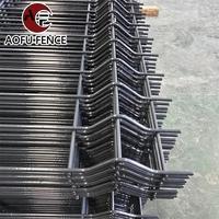 Conception de pliage 3D en forme de V personnalisée RAL 7016 Panneau de clôture en treillis métallique soudé 3D enduit de poudre gris anthracite utilisé pour le jardin