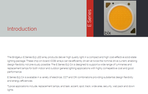 Chip LED COB de Alta Potencia Bridgelux BXKC-50E4000-E-14, 80CRI, 3048LM, 4000K, Blanco Frío, 19.8W, 17.85x17.85mm, Ángulo de Visión de 120° - Product Image 2