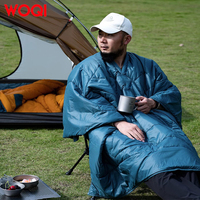 Couverture de camping isolée à capuche WOQI, cape et poncho portables, ultra légère et compacte