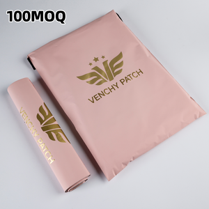 Oferta directa, bolsa de correo de poliéster rosa, sobre impermeable, autoadhesivo, bolsa de transporte de ropa respetuosa con el medio ambiente - Product Image 2