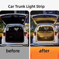 Bande lumineuse LED flexible 12V pour intérieur de voiture, éclairage d'ambiance dynamique et lumineux pour coffre, idéale pour berlines, SUV, MPV, fourgonnettes