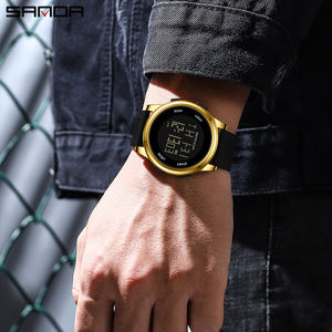 Reloj Deportivo SANDA 9067, Nuevo, de Lujo, Estilo Antiguo, para Hombre, Cronógrafo, Multifuncional, LED HD Luminoso, Resistente al Agua - Product Image 5