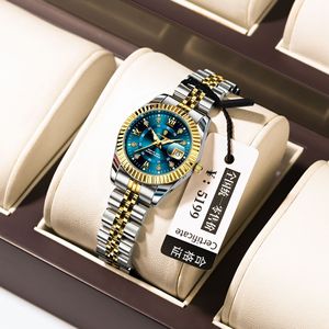 Reloj de Cuarzo Poedagar <span class=keywords><strong>780</strong></span> para Mujer, Resistente al Agua, Luminoso, con Fecha, Correa de Acero Inoxidable - Product Image 2
