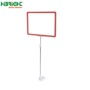 Soporte de señal de pedestal Soporte de señal de cartel de clip POP Soporte de señal de pedestal ajustable para exhibición de tienda - Product Image 3