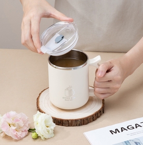 Tazas de Viaje de Acero Inoxidable 304 + PP de 500 ml con Logotipo Personalizado, Tazas de Oficina Aisladas para Beber, <span class=keywords><strong>Taza</strong></span> de Café Económica con Tapas Antiderrames - Product Image 4