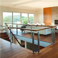 Daiya — système de balustrade de verre en aluminium, avec câble métallique, pour le pont et le balcon