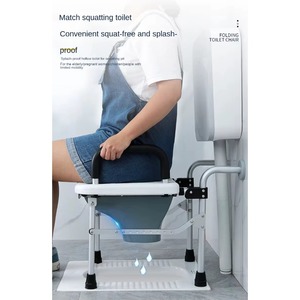 Medical Best Price Quality Folding Commode Toilet Chair With Bedpan Potty Chair for Adult - Product Image 6
