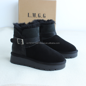 Bottes d'hiver pour femmes <span class=keywords><strong>UGG</strong></span> en gros, respirantes, imperméables, antidérapantes, doublure en fourrure, doublure en peau de mouton véritable - Product Image 1