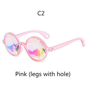 Gafas de Sol Redondas Personalizadas al por Mayor, Estilo Steampunk, para Hombres y Mujeres, Ideales para Festivales, Cosplay y Fiestas, con Lentes Caleidoscopio - Product Image 4